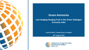 Green Ammonia: Low-hanging fruit in the Green Hydrogen Economy India