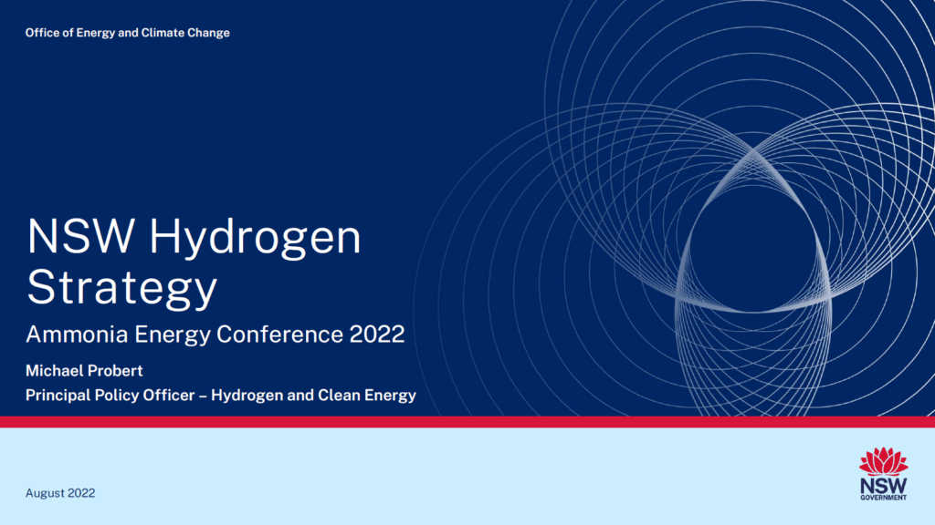 Overview of NSW Hydrogen Strategy