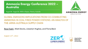 Global emissions implications from co-combusting ammonia in coal fired power stations: An analysis of the Japan-Australia supply chain