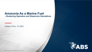 Ammonia as a marine fuel – bunkering operation and dispersion simulations