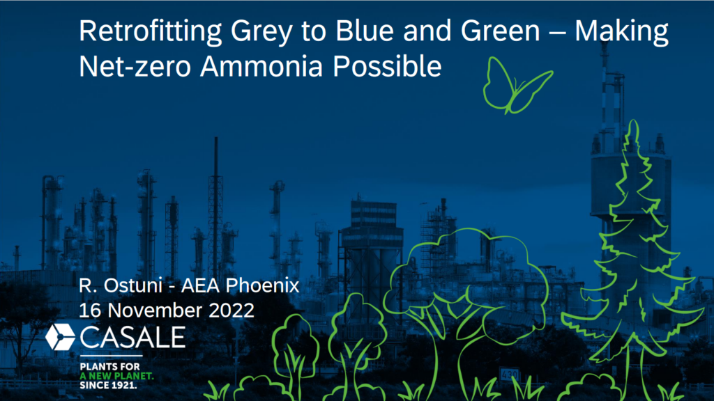 Retrofitting grey ammonia to blue and green – making net-zero ammonia possible