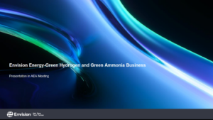 Envision Energy - green hydrogen and green ammonia business