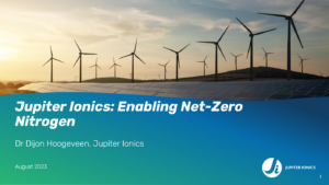 Jupiter Ionics: Enabling Net-Zero Nitrogen