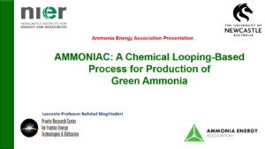 AMMONIAC: A Chemical Looping-Based Process for Production of Green Ammonia