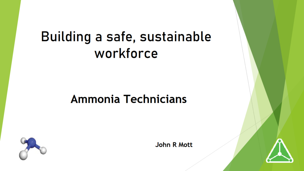 Building a safe, sustainable workforce: Ammonia Technicians