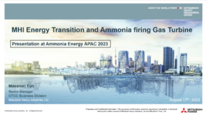 MHI Energy Transition and Ammonia Firing Gas Turbine