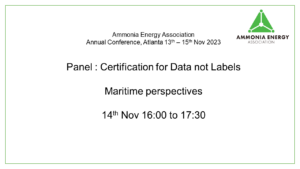 Certification for Data not Labels: Maritime perspectives