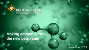 Making ammonia into the new petroleum