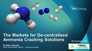 The markets & demand for decentralised ammonia cracking facilities
