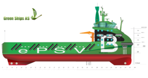 Green Ships Invest’s new ePSV design will feature Amogy’s ammonia-to-power systems.