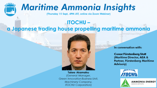 ITOCHU - a Japanese trading house propelling maritime ammonia