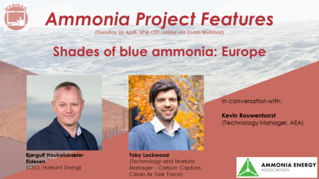 Shades of blue ammonia: Europe