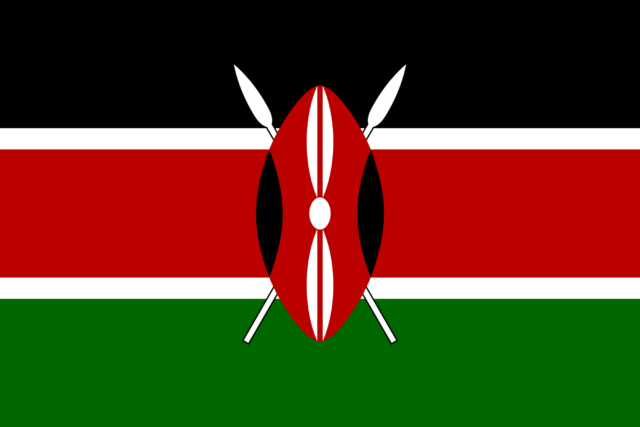 Kenya flag.