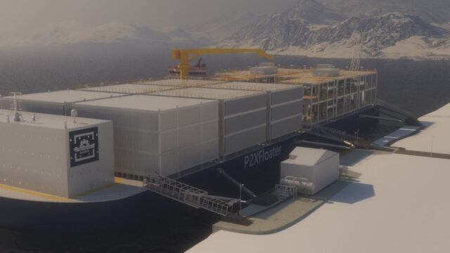 H2Carrier’s P2XFloater™, a floating ammonia production facility.