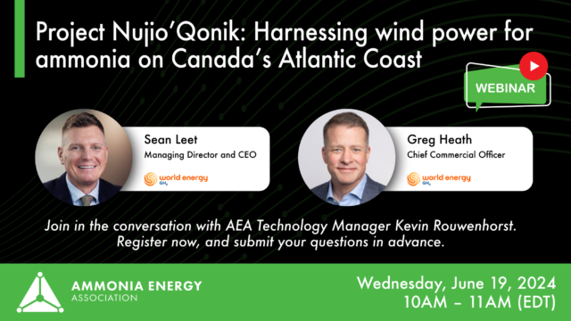 Project Nujio’Qonik: harnessing wind power for ammonia on Canada's Atlantic coast