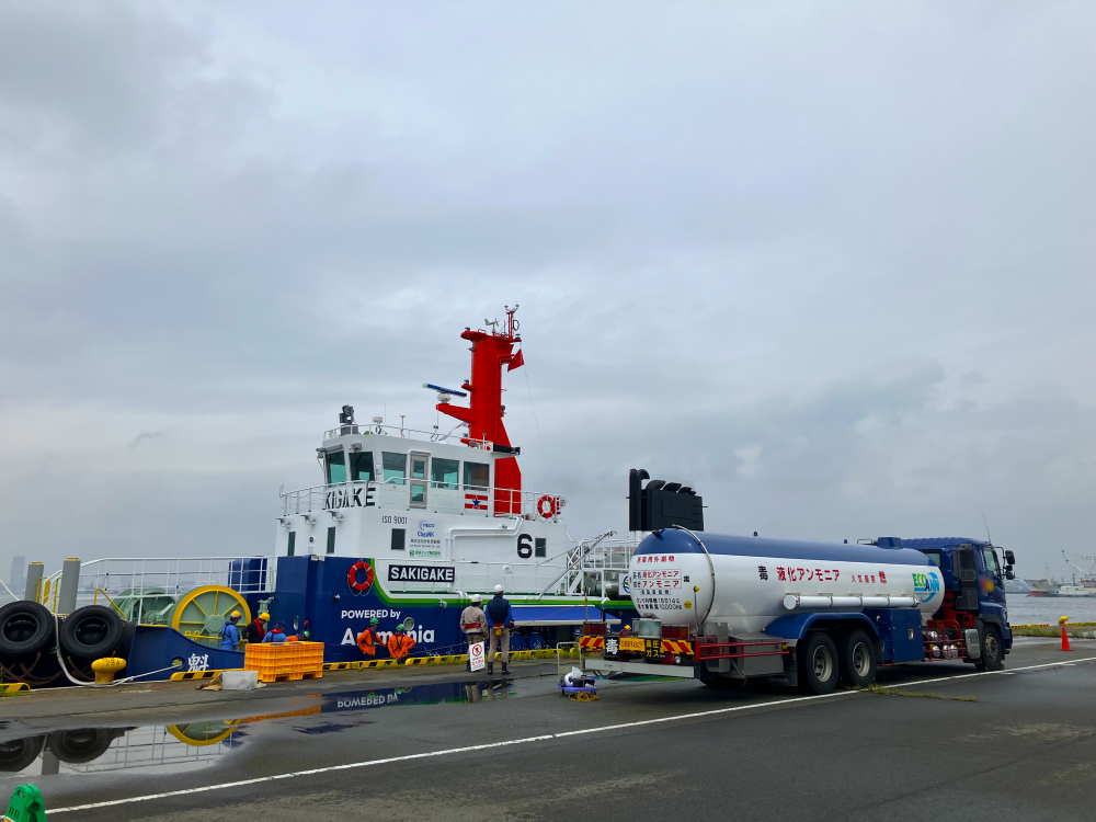 NYK Line completes successful truck-to-ship ammonia bunkering