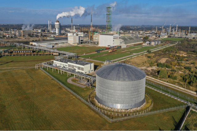 AB Achema's existing ammonia and fertiliser production plant in Kaunas, Lithuania.