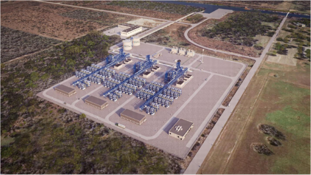 Graphic visualisation of First Ammonia’s production facility at the Port of Victoria, Texas.