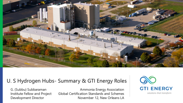 U.S. Hydrogen Hubs - Summary & GTI Energy Roles