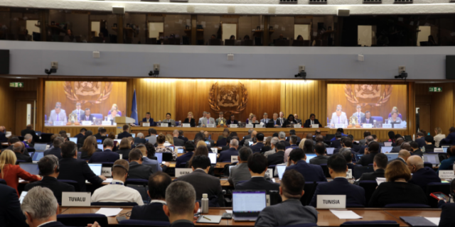 The IMO’s Maritime Environmental Protection Committee in October 2024.