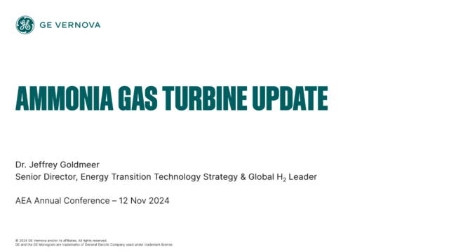 Ammonia Gas Turbine Update