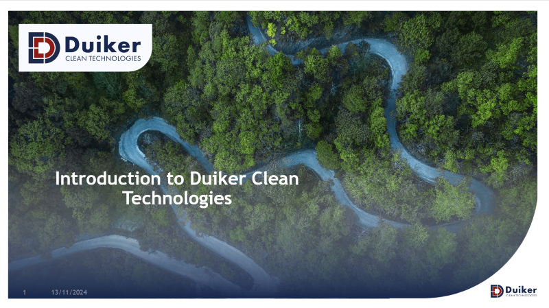 Introduction to Duiker Clean Technologies