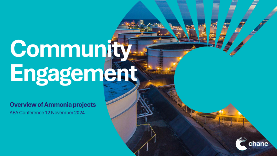 Community Engagement: Overview of Ammonia projects