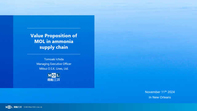 Value Proposition of MOL in ammonia supply chain