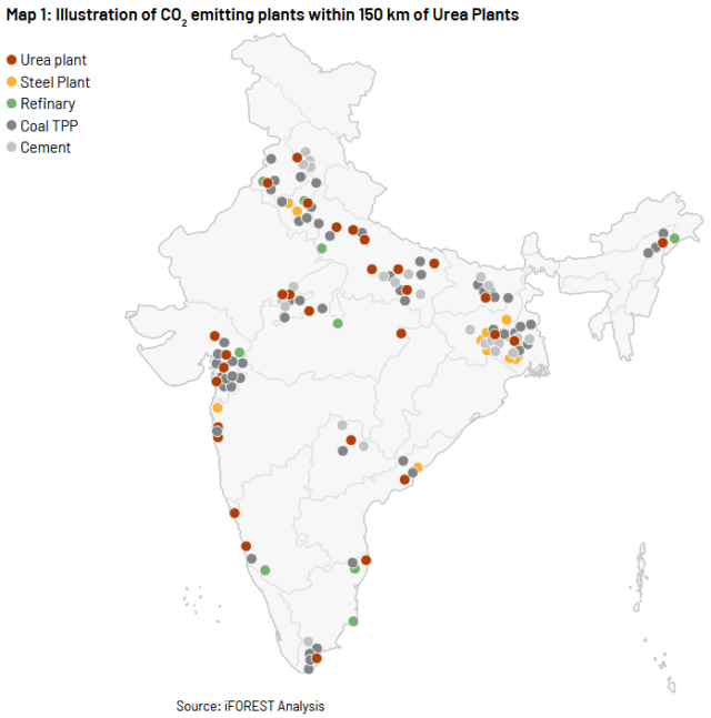 Decarbonizing urea production in India via renewable ammonia