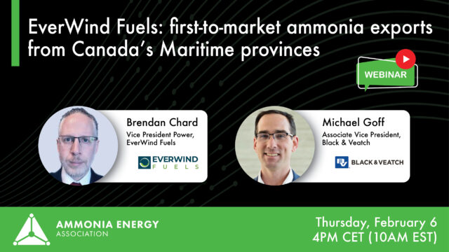 EverWind Fuels: first-to-market ammonia exports from Canada’s Maritime provinces