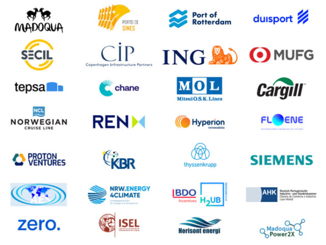 The full list of partners for the Portugal-Germany green maritime corridor.