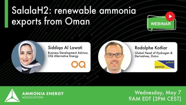 SalalaH2: renewable ammonia exports from Oman