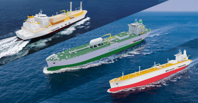 Hanwha’s under-development, ammonia-fueled vessels.