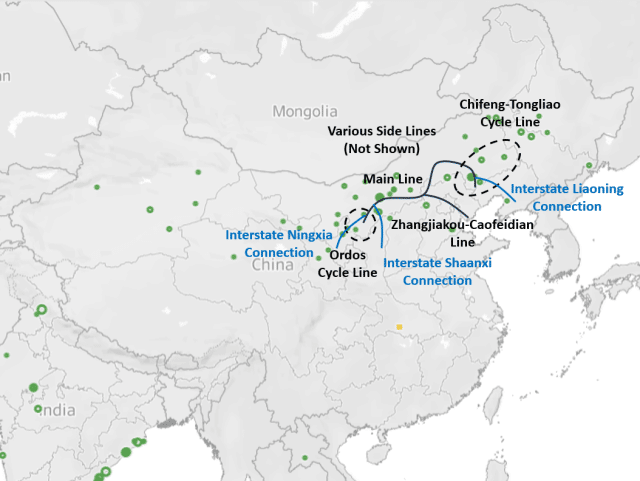 Shared hydrogen pipeline infrastructure for renewable ammonia production in Inner Mongolia