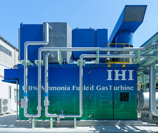 IHI’s 100% ammonia-powered, IM270 test turbine.