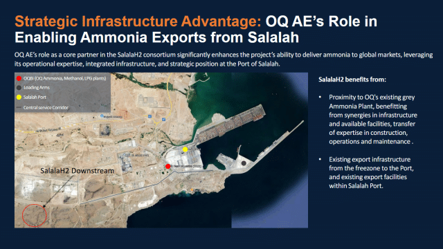 OQ’s existing assets in the Port of Salalah.
