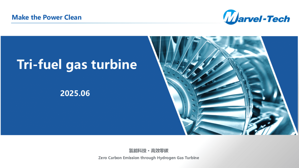 Ammonia-for-power based on tri-fuel gas turbine technology