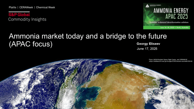 Ammonia market today and a bridge to the future (APAC focus)