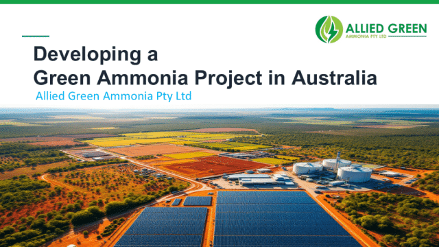 Developing a green ammonia project in Australia