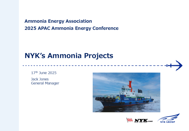 NYK’s Ammonia Projects
