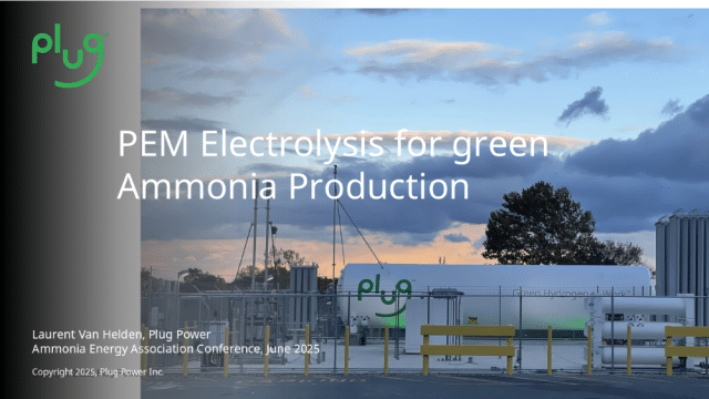 PEM Electrolysis for green ammonia production